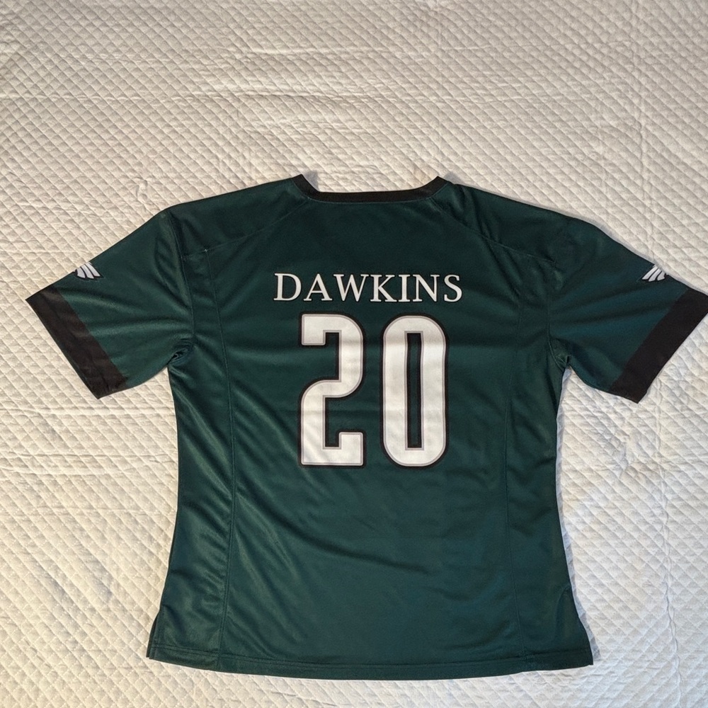Brian Dawkins Philadelphia Eagles Forrest green jersey w/ white,black  size 2XL